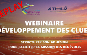 Replay Webinaire Structurer ses adhésions club