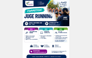 Formation Juge Running à La Roche-sur-Yon