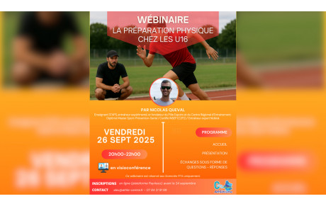 Colloque : La préparation physique chez les U16