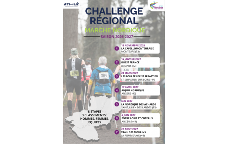 Calendrier Challenge Marche Nordique