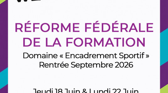 Webinaire  : Réforme des formations d'entraîneurs